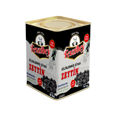 Fevzibey Dilimlenmiş Siyah Zeytin teneke
