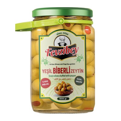 Domat Biberli Yeşil Zeytin